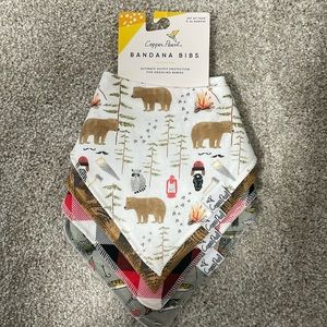 Copper Pearl Bandana Bibs - new with tags! Four pack